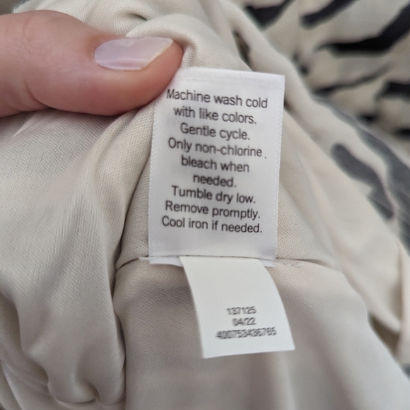 Nine West sleeveless zebra print dress 1X - Picture 4 of 6